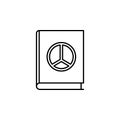 peace book icon. Element of peace icon for mobile concept and web apps. Thin line peace book icon can be used for web and mobile