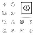 peace book icon. human rights icons universal set for web and mobile