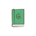 peace book sketch style icon. Element of peace hand drawn icon. Premium quality graphic design icon. Signs and symbols collection