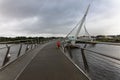 the Peace Bridge, Londonderry, Northern Ireland