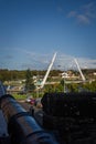 The peace bridge over River Foyle in Derry