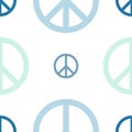 Peace Day Logo Seamless Pattern