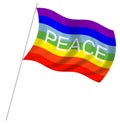 Peace flag Royalty Free Stock Photo