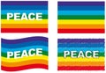 Peace flag set