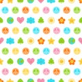 Peace flat vector seamless pattern. Multicolored Peaceful background Royalty Free Stock Photo