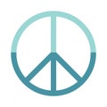 Peace hippy symbol