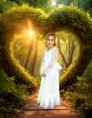 Peace, Hope, Love, Valentine, Girl Royalty Free Stock Photo