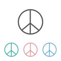 Peace icon, tranquility, quietness, calmness, peacefulness