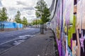 Peace Wall in Belfast, Northern Ireland