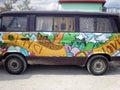 Peace and Love Hippie Volkswagen Van