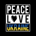 Peace Love ukraine illustration Royalty Free Stock Photo