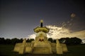 Peace Pagoda Stars at Night Royalty Free Stock Photo