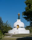 The peace pagoda in Vienna on a sunny day in summer Royalty Free Stock Photo