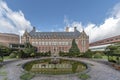 Peace Palace backyard fountain Royalty Free Stock Photo