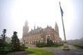 Peace Palace in the fog Royalty Free Stock Photo