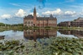 Peace Palace reflected on the calm water