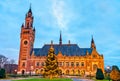 The Peace Palace, the seat of the International Court of Justice. The Hague, the Netherlands Royalty Free Stock Photo