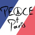 Peace for Paris Vector Illustration