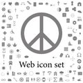 peace sign icon. web icons universal set for web and mobile