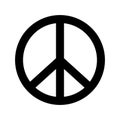 Peace Sign Religious Symbol Pacificist Pictogram Royalty Free Stock Photo