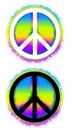 Peace Sign Symbols Royalty Free Stock Photo