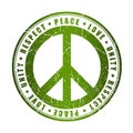 Peace symbol Royalty Free Stock Photo