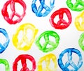 Peace symbol abstract