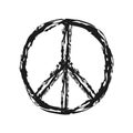 Peace symbol and Sign pacifist.