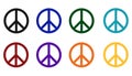 Peace symbols - cdr format