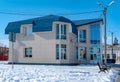 Peace to the huts! Gazprom\'s subscriber sales department, Kamyshin, Russia, this winter.