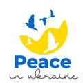 Peace in ukraine vector design