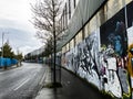Peace wall in Belfast, Northern Ireland