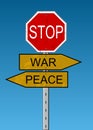 Peace & War Royalty Free Stock Photo