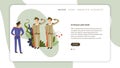 In peace and war army service soldiers recruitment web page template