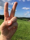 Peace at Woodstock Royalty Free Stock Photo