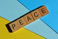 Peace, word as banner headline Royalty Free Stock Photo
