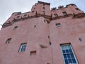 Craigievar Castle all in pink
