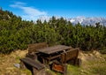 Peaceful autumn Alps mountain view. Reiteralm, Steiermark, Austria Royalty Free Stock Photo