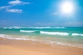 Peaceful beach scene Royalty Free Stock Photo