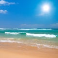 Peaceful beach scene Royalty Free Stock Photo