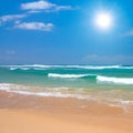 Peaceful beach scene Royalty Free Stock Photo