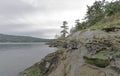 Peaceful Bell house park in Galiano Island Canada Royalty Free Stock Photo