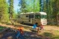 A peaceful camp-site in northern canada