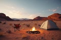 Peaceful Camping Experience In The Middle Of Desert