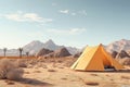 Peaceful Camping Experience In The Middle Of Desert