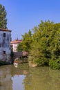 peaceful canal in Padua Royalty Free Stock Photo