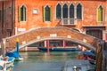 Peaceful Canal scenary in romantic Venice at springtime, Italy