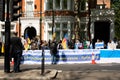 Peaceful demonstration against Russia`s war in Ukraine opposite the Russian embassy in London, United Kingdom