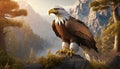 Peaceful Eagle Illustration