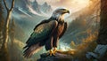 Peaceful Eagle Illustration